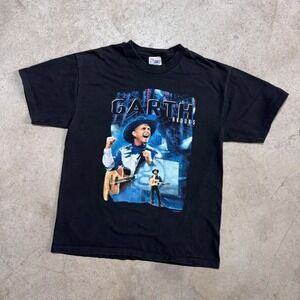 Vintage 1997 Garth‎ Brooks Concert Tour T Shirt Country Music Black Size Large